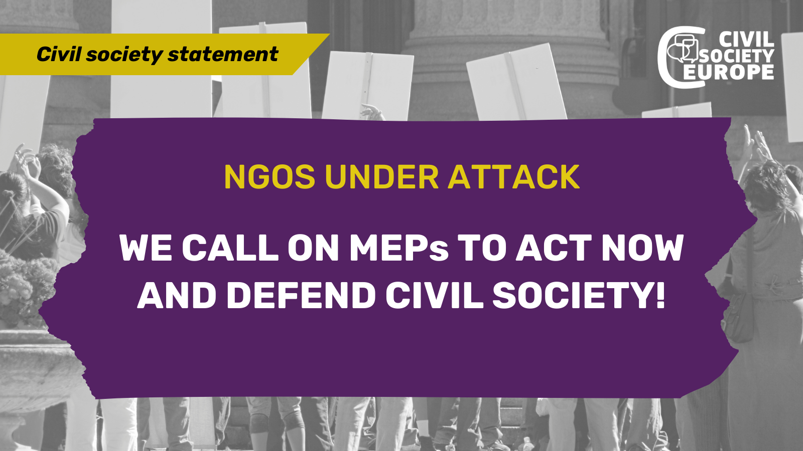 Joint statement: 570+ organisations join Forces to defend civil society ...