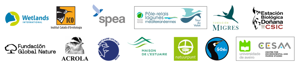 Aquatic warblers on the move partners logos